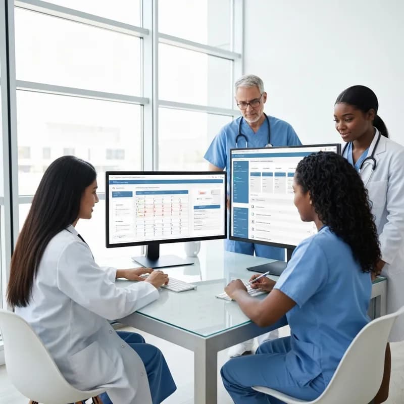 Estesoft team developing clinic management software